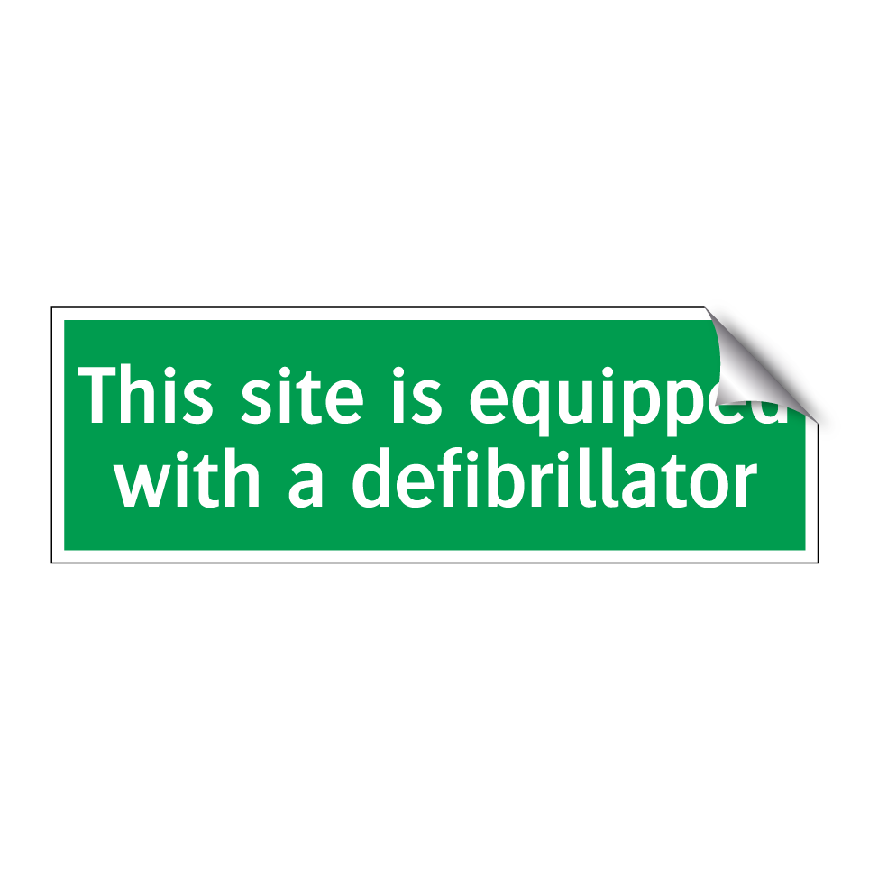 This site is equipped with a defibrillator