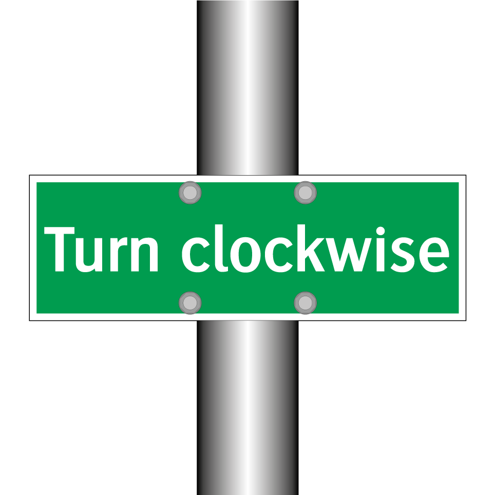 Turn clockwise
