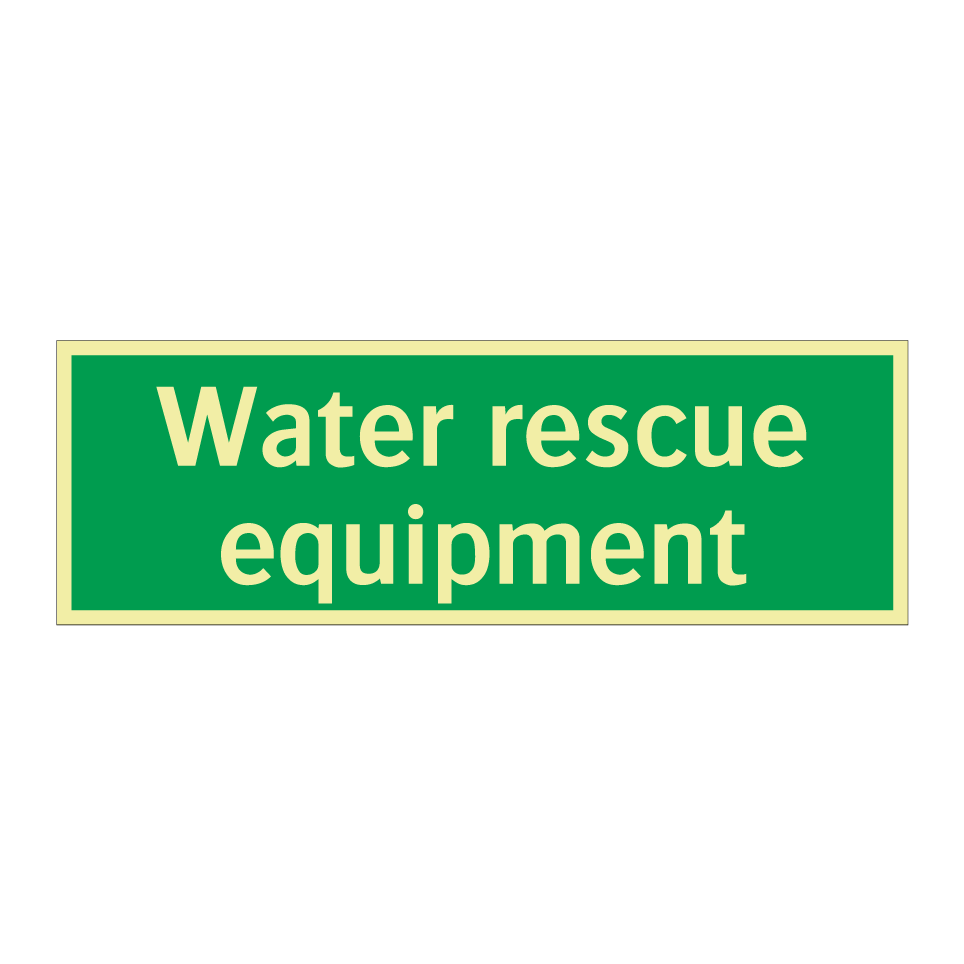 Water rescue equipment