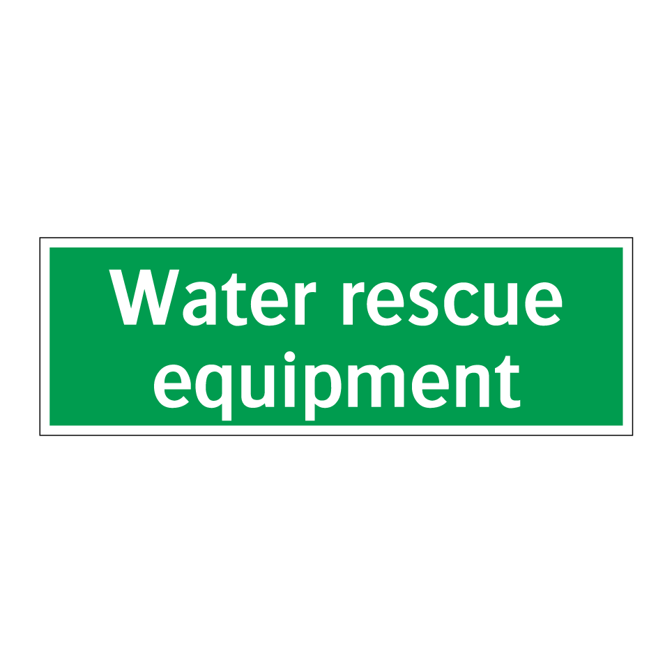 Water rescue equipment