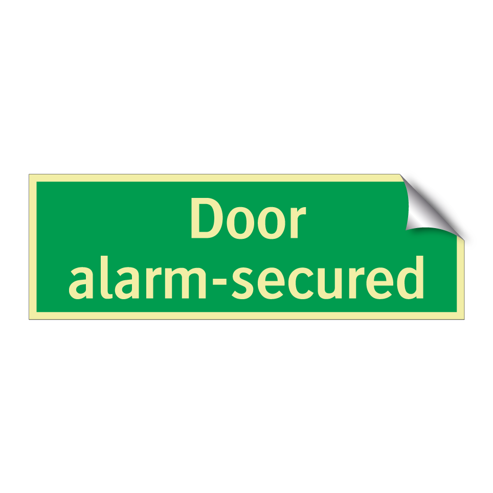 Door alarm-secured
