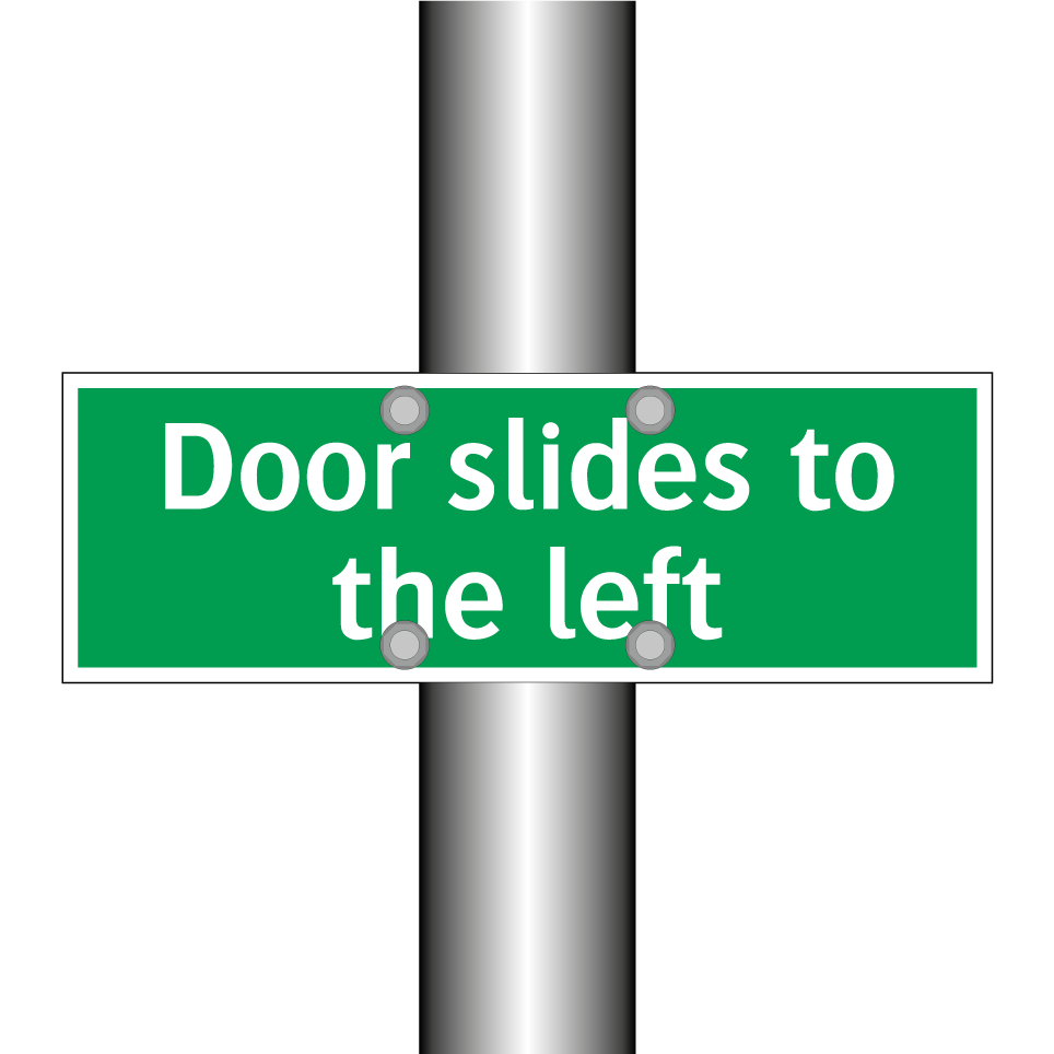Door slides to the left