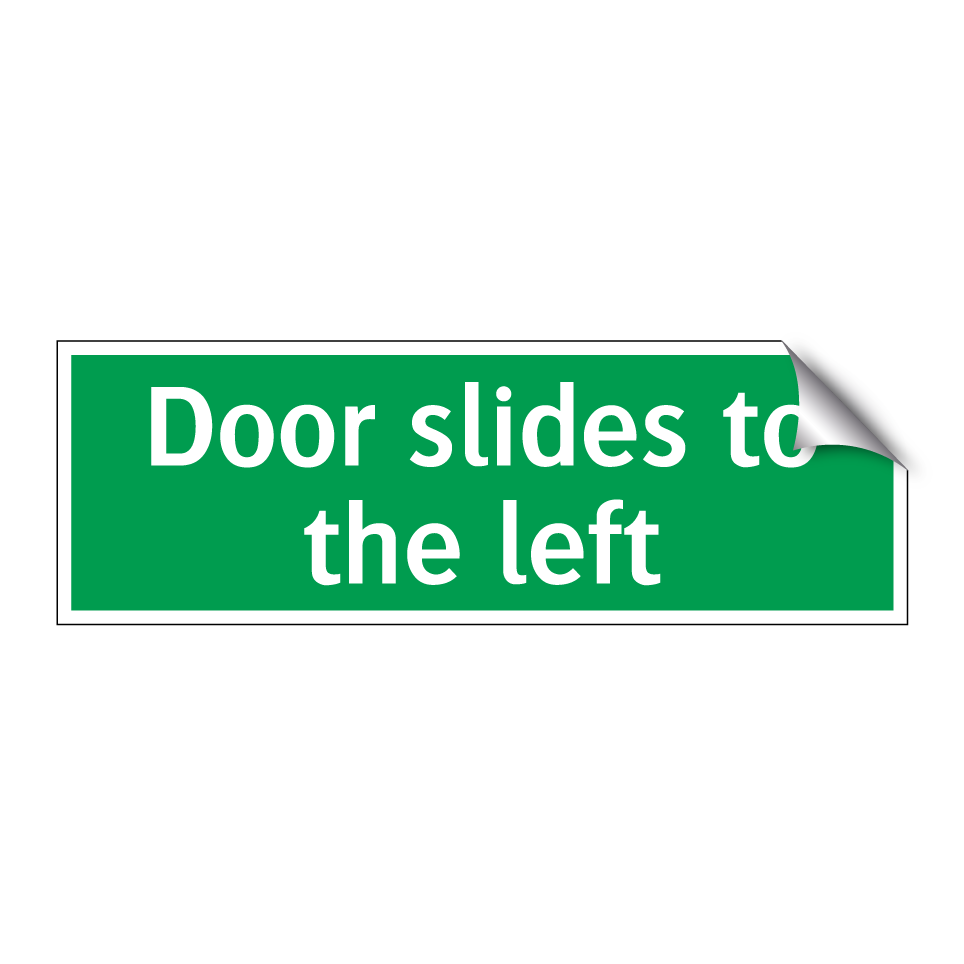 Door slides to the left