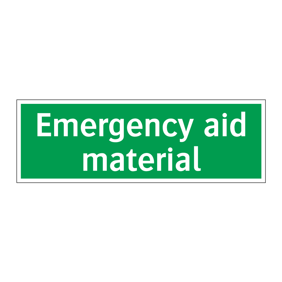 Emergency aid material