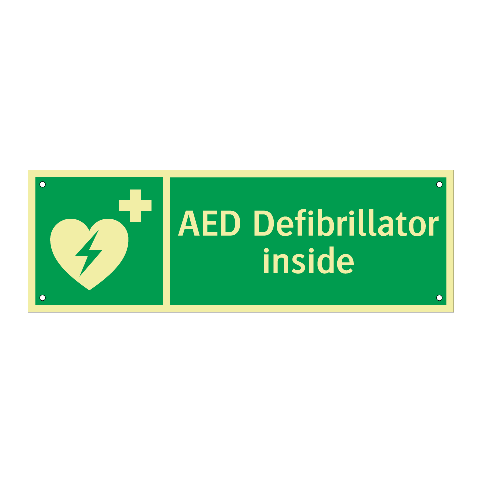 AED Defibrillator inside