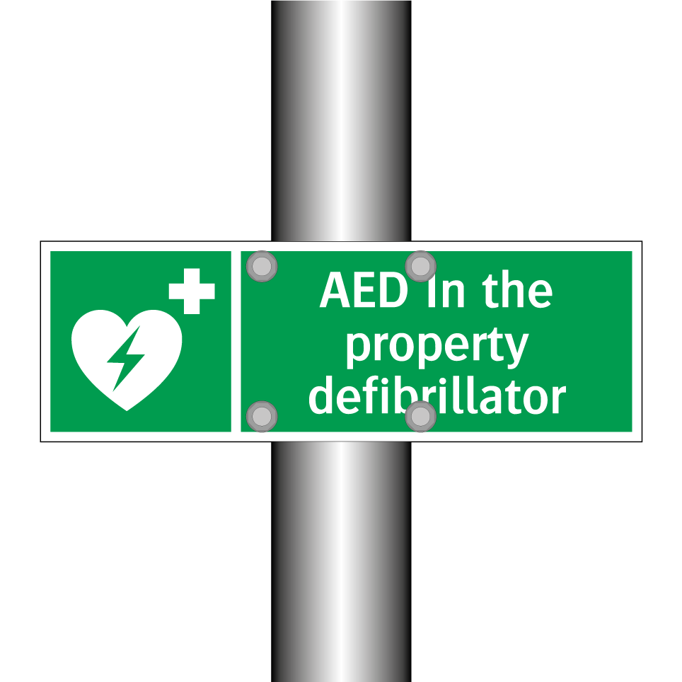 AED In the property defibrillator