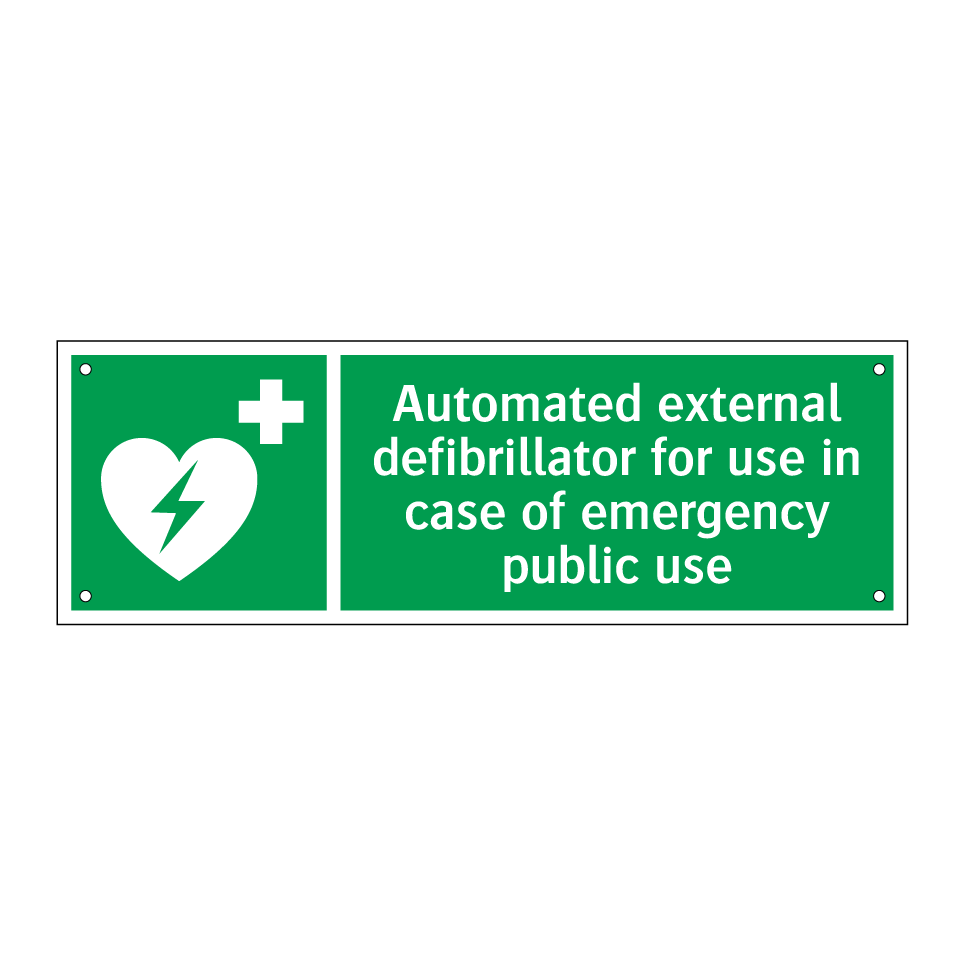 Automated external defibrillator for use in case of emergency public use