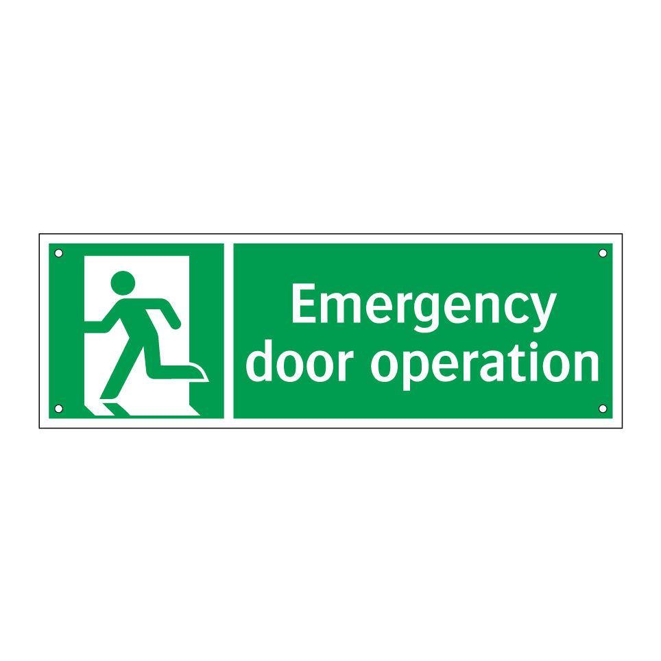 Emergency door operation