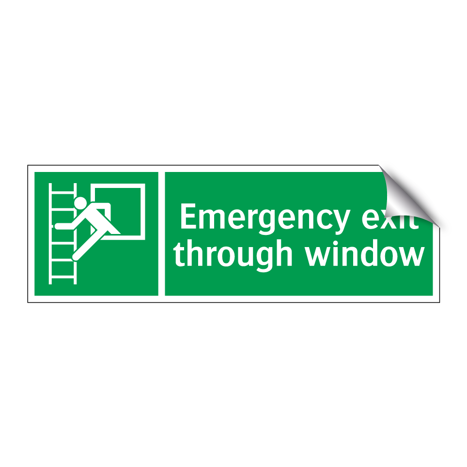 Emergency exit through window