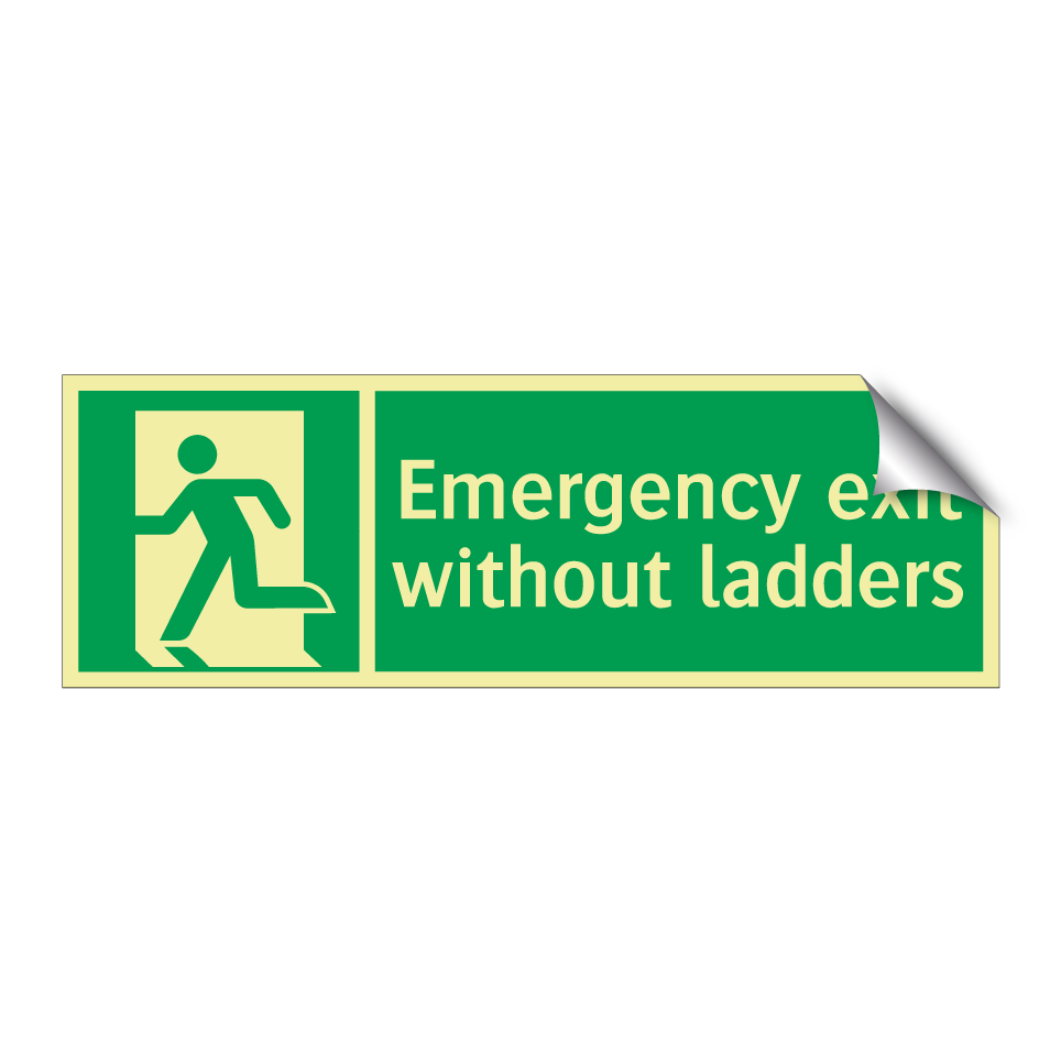 Emergency exit without ladders