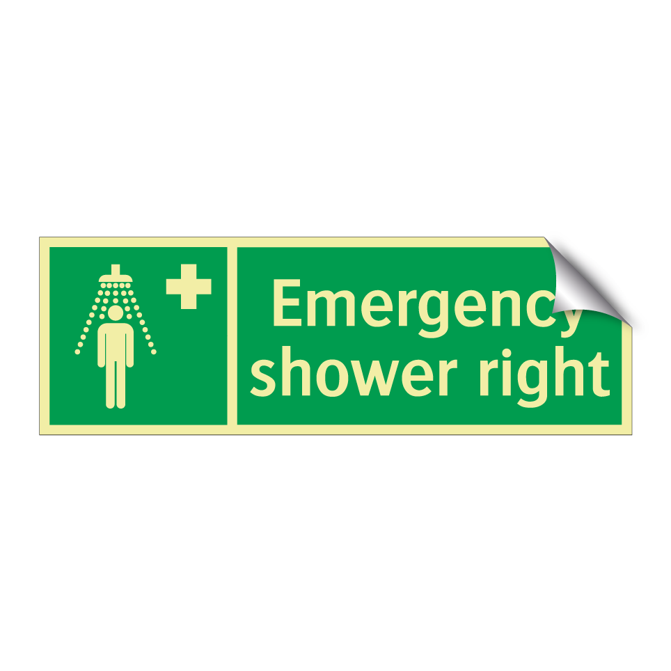 Emergency shower right