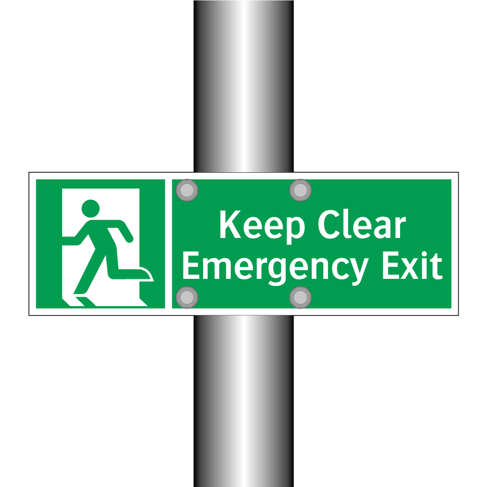 Keep Clear Emergency Exit