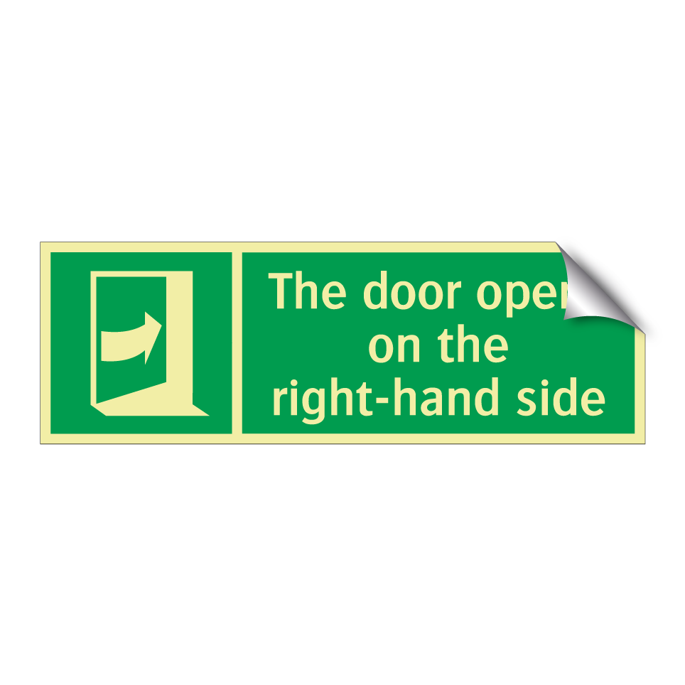 The door opens on the right-hand side