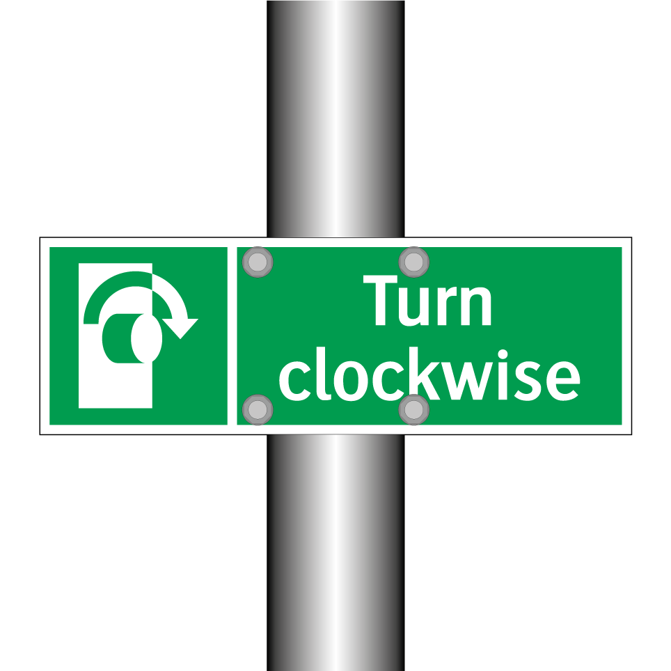 Turn clockwise