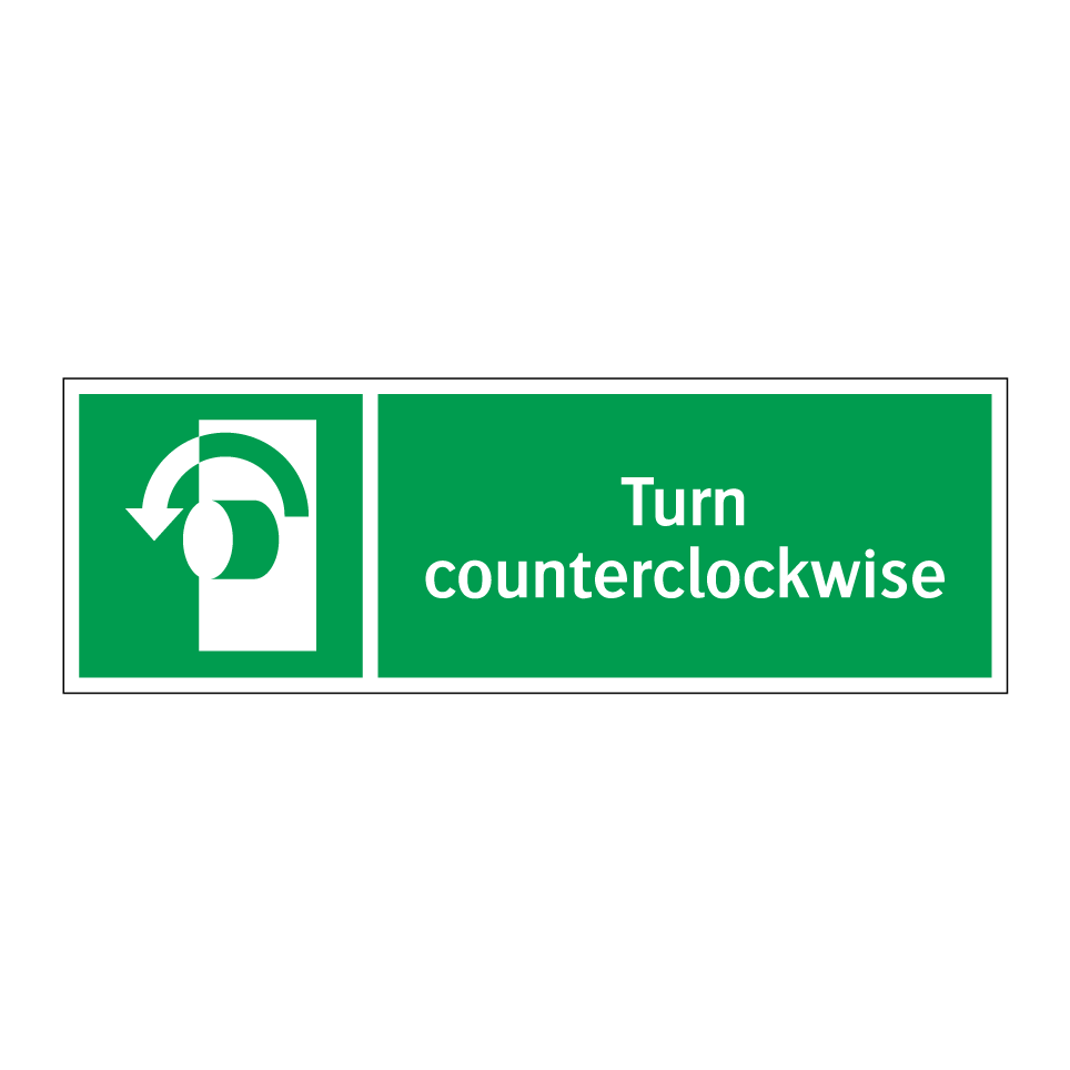 Turn counterclockwise