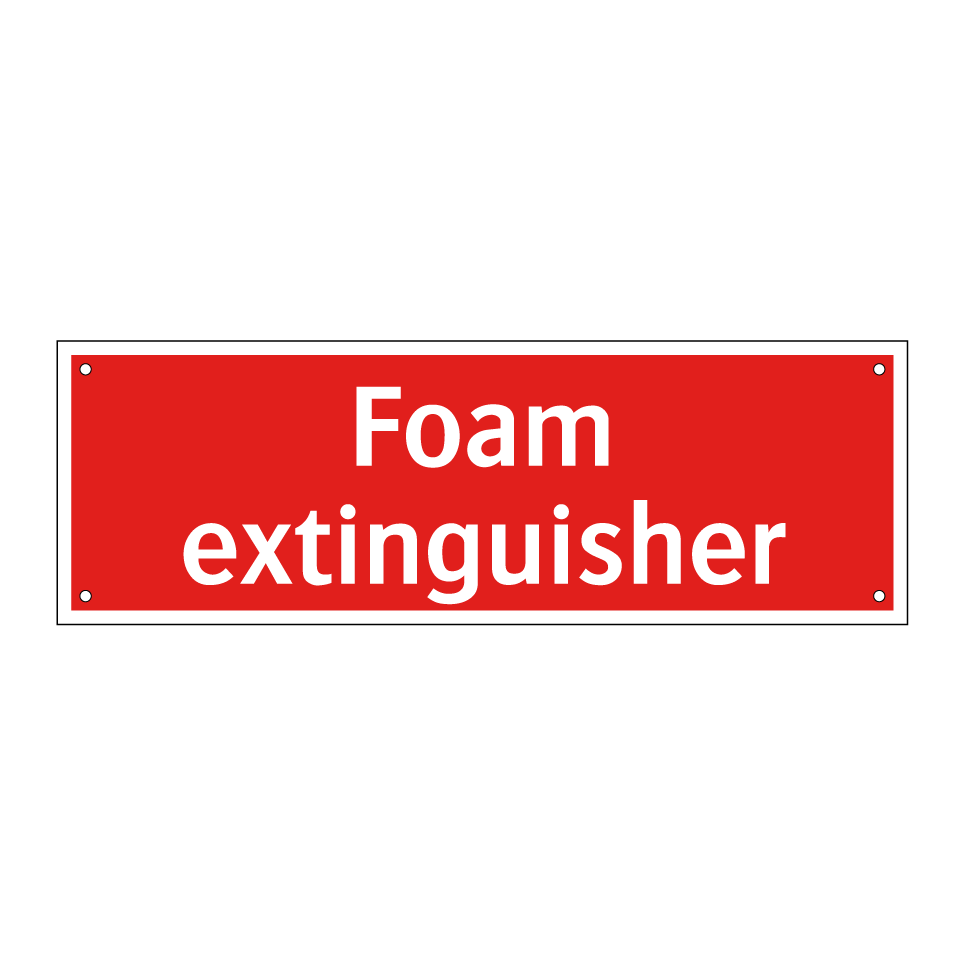 Foam extinguisher