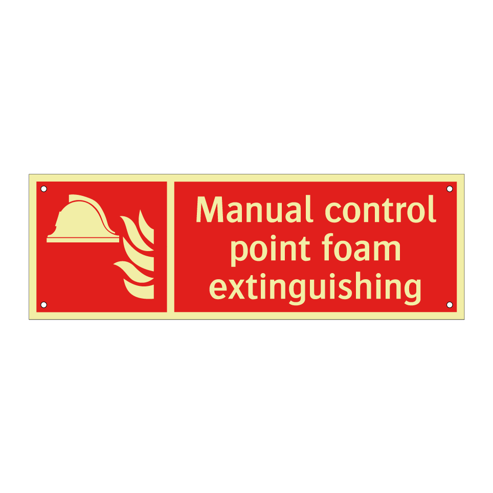Manual control point foam extinguishing