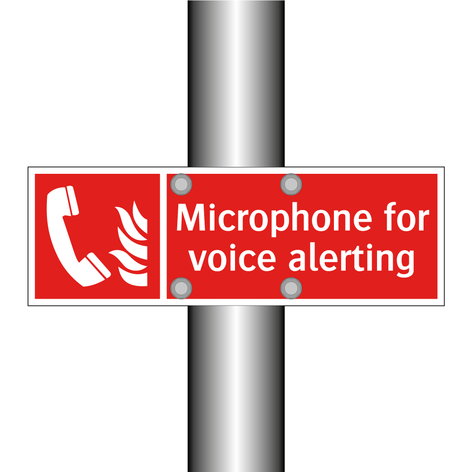 Microphone for voice alerting
