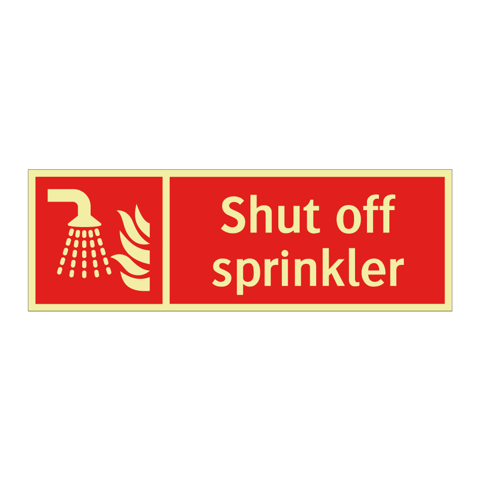 Shut off sprinkler