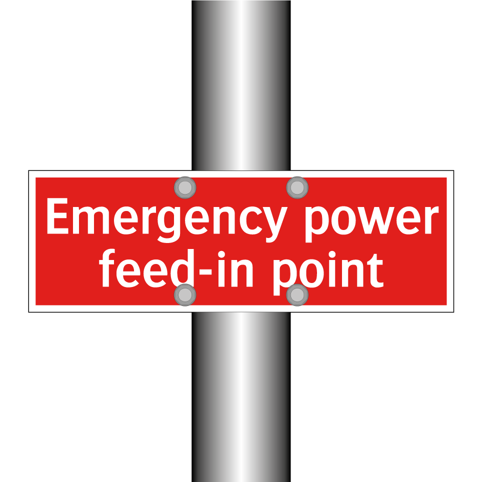 Emergency power feed-in point