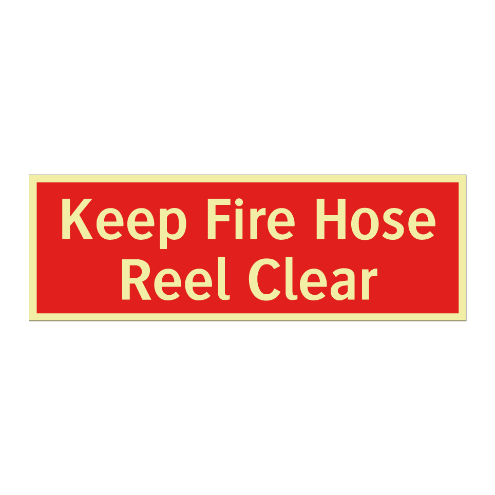 Keep Fire Hose Reel Clear