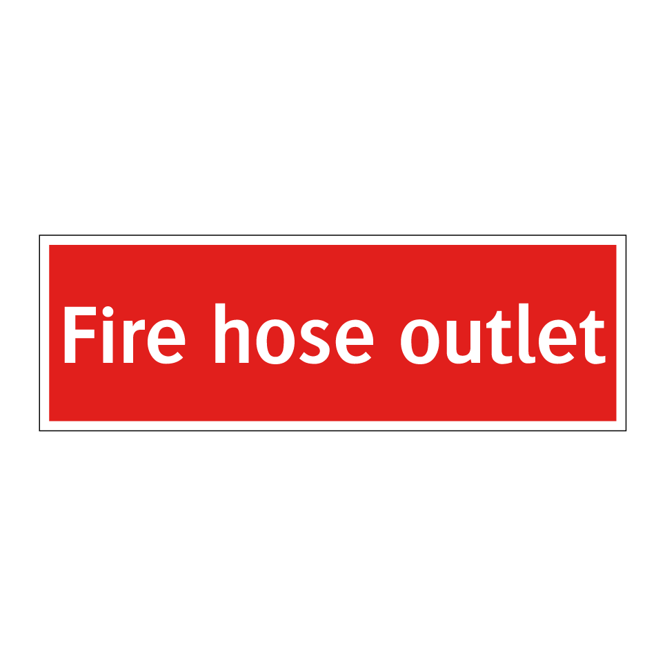 Fire hose outlet
