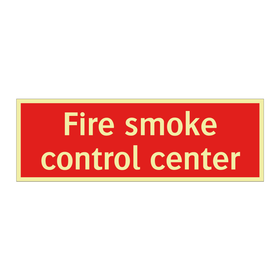 Fire smoke control center