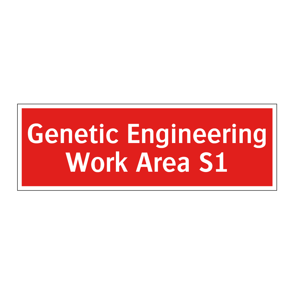 Genetic Engineering Work Area S1