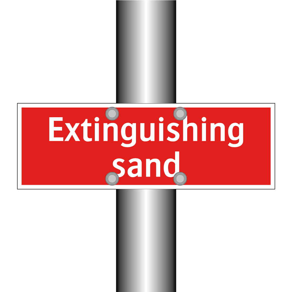 Extinguishing sand
