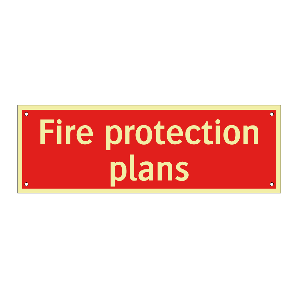 Fire protection plans