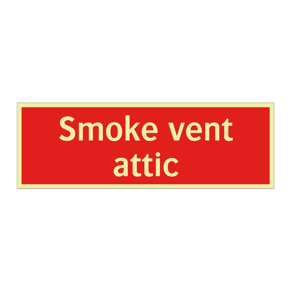 Smoke vent attic