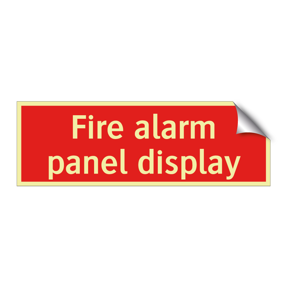 Fire alarm panel display