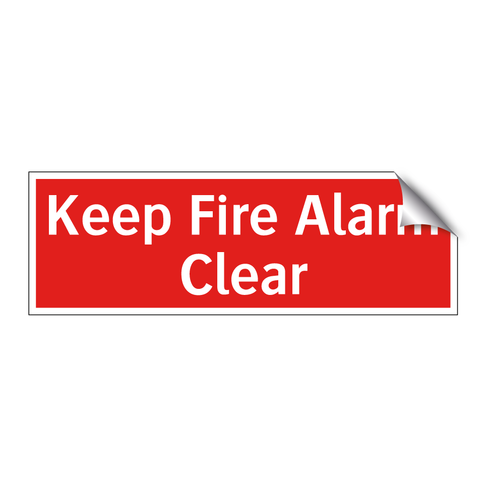 Keep Fire Alarm Clear