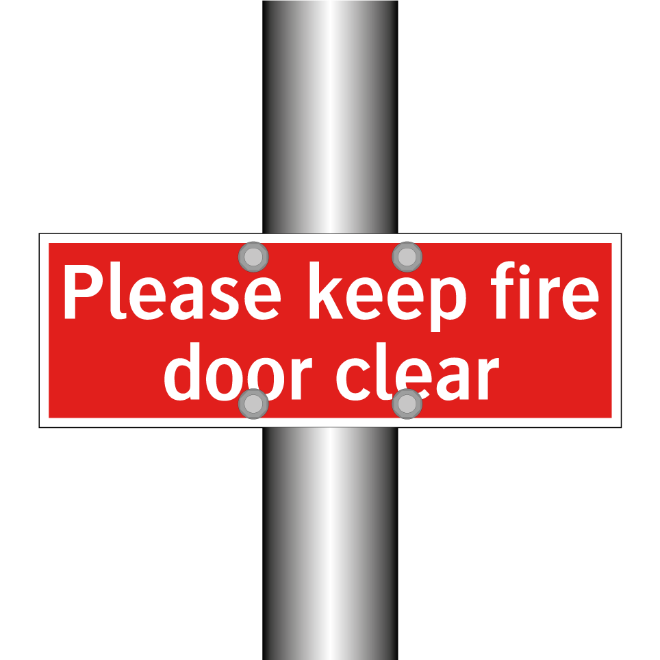 Please keep fire door clear
