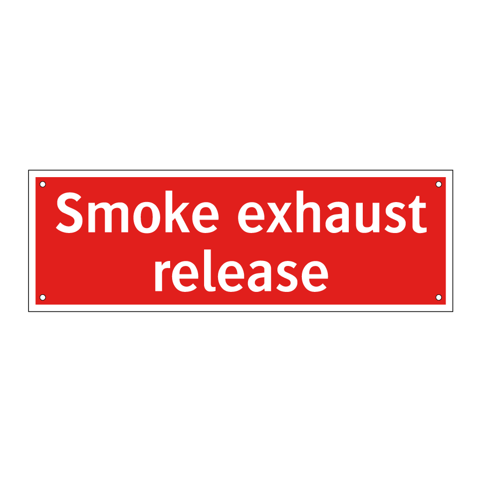 Smoke exhaust release