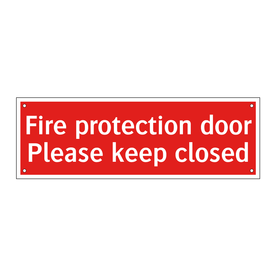 Fire protection door Please keep closed
