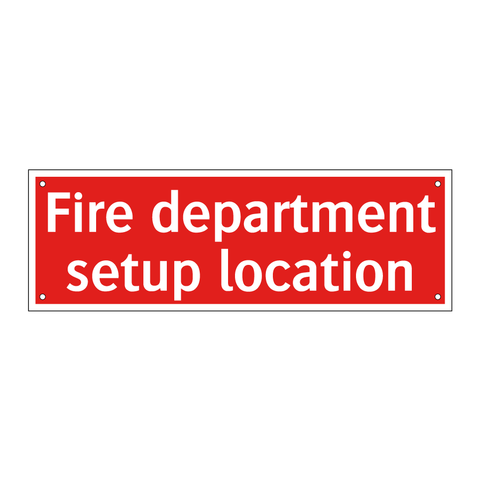Fire department setup location