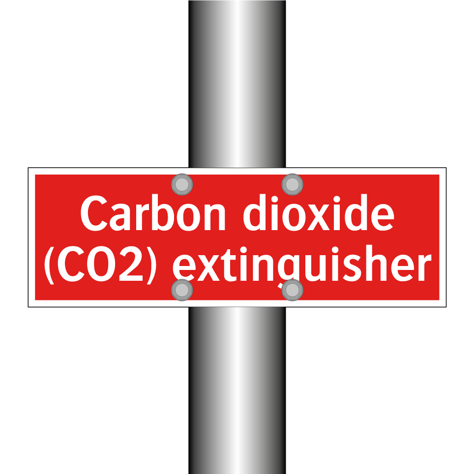 Carbon dioxide (CO2) extinguisher