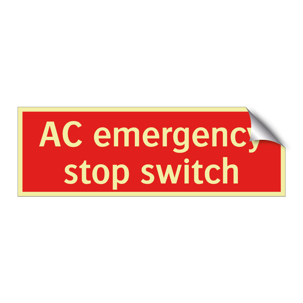 AC emergency stop switch