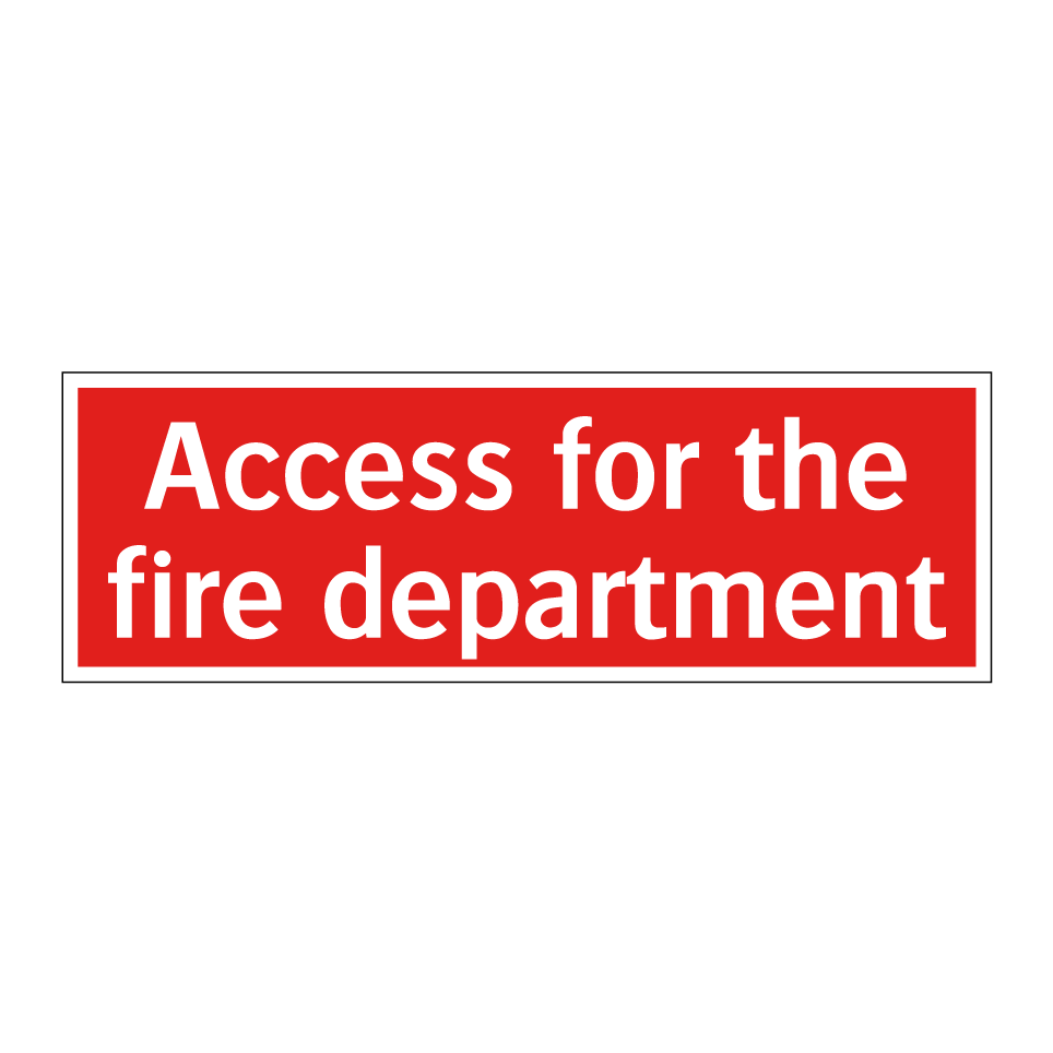 Access for the fire department