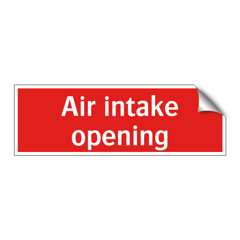 Air intake opening