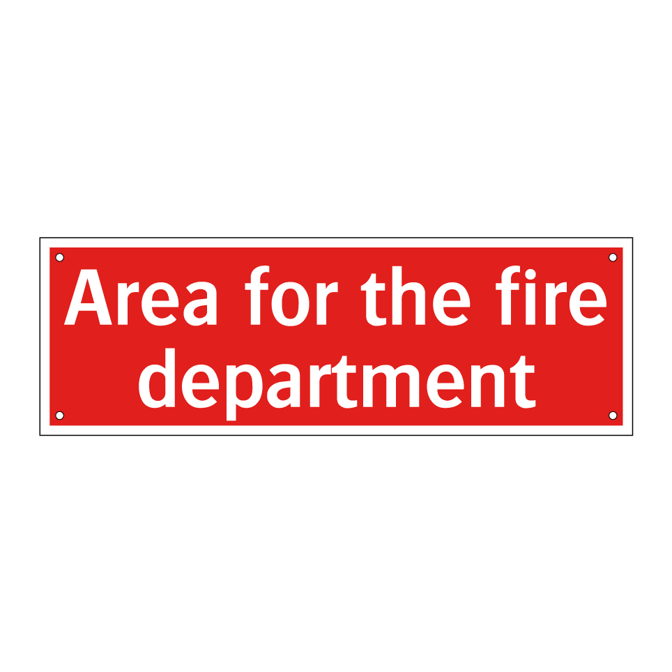 Area for the fire department