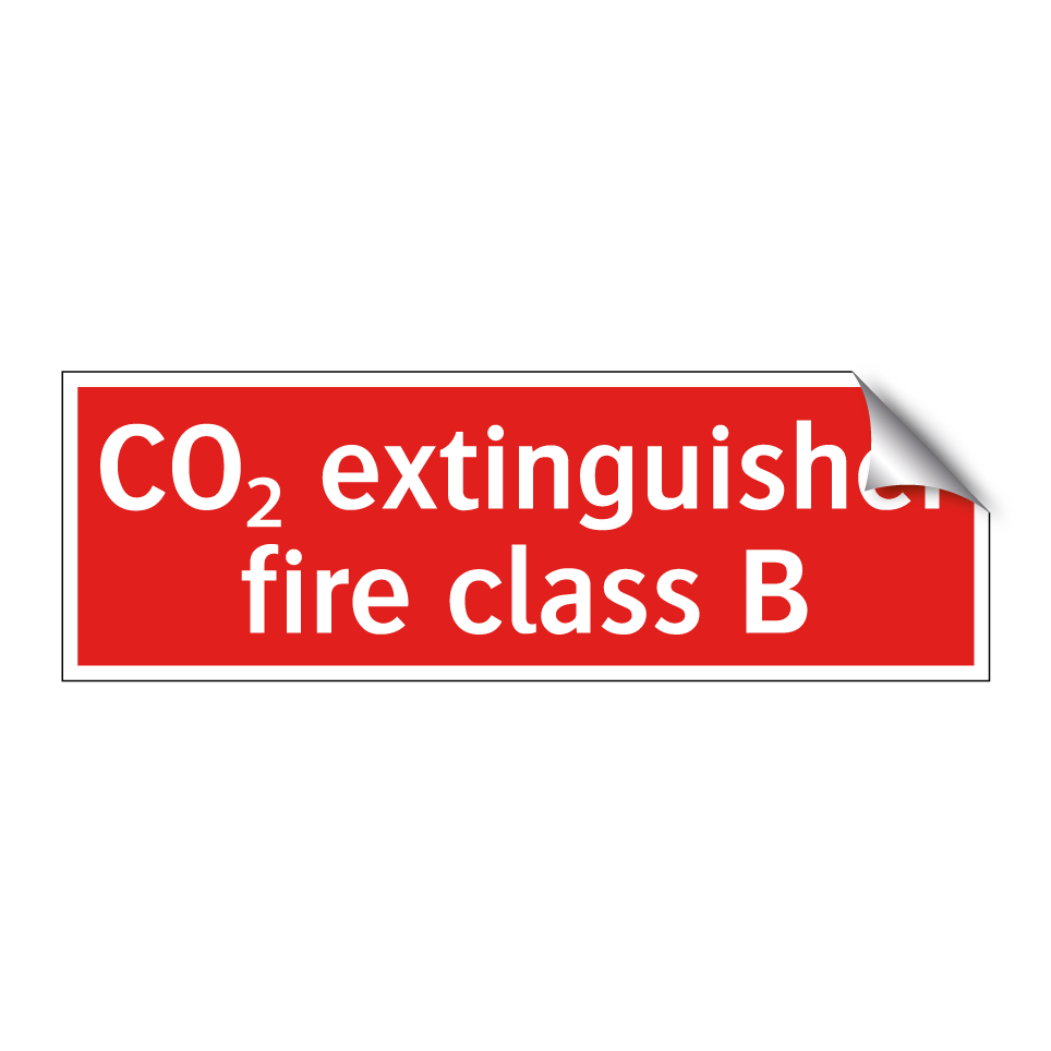 CO₂ extinguisher fire class B