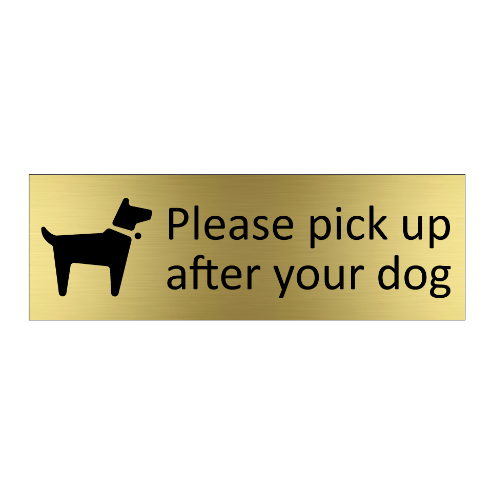 Please pick up after your dog