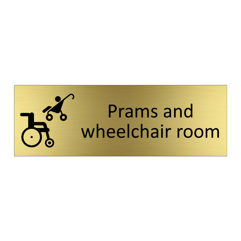 Prams and wheelchair room