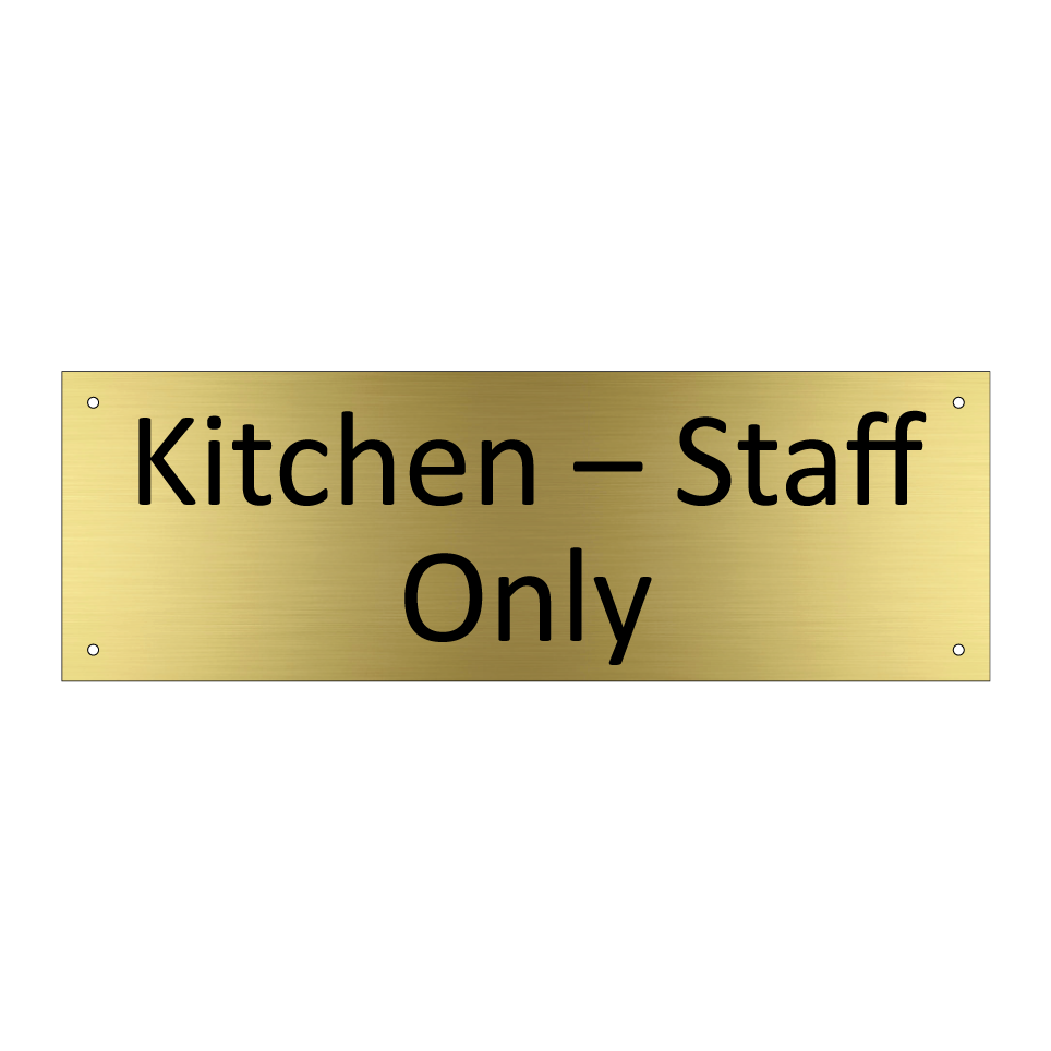 Kitchen – Staff Only