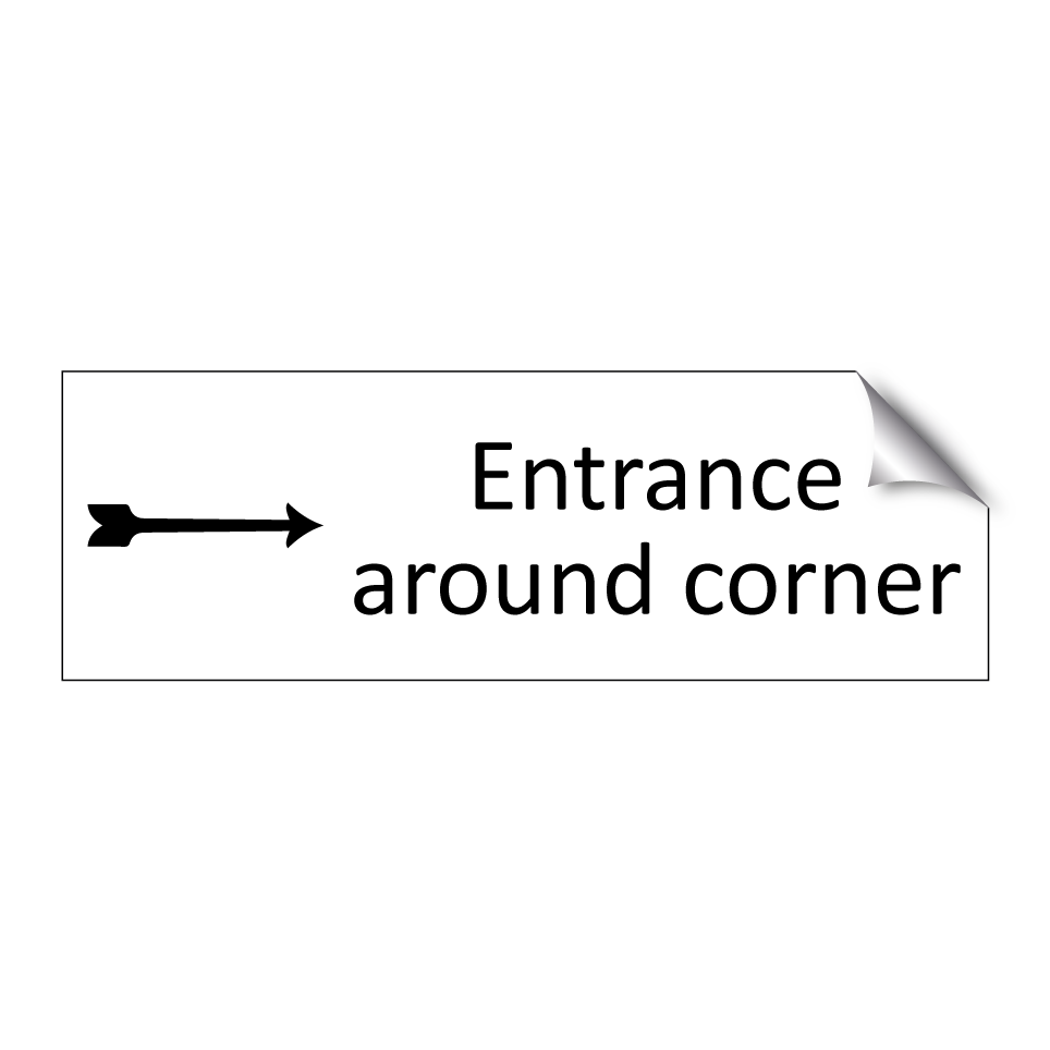 Entrance around corner