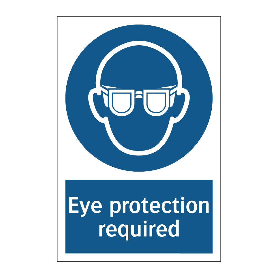 Eye protection required