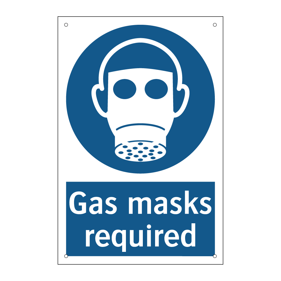 Gas masks required
