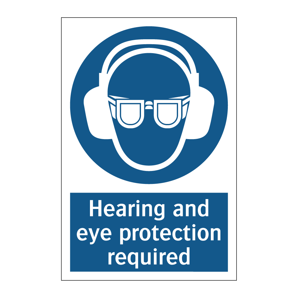 Hearing and eye protection required